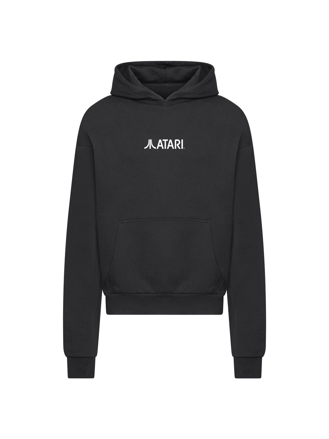 Atari Games Logo White Retro Gaming Horizontal and Atari Gravitar Box Cover with Ultra Heavy Hoody