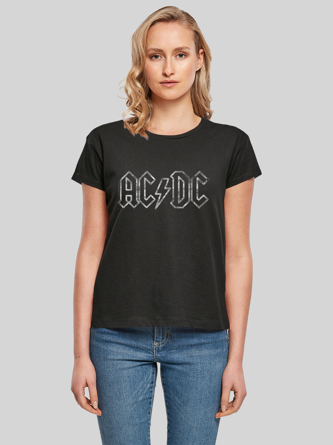 ACDC Jagged Logo Ladies Box T-Shirt