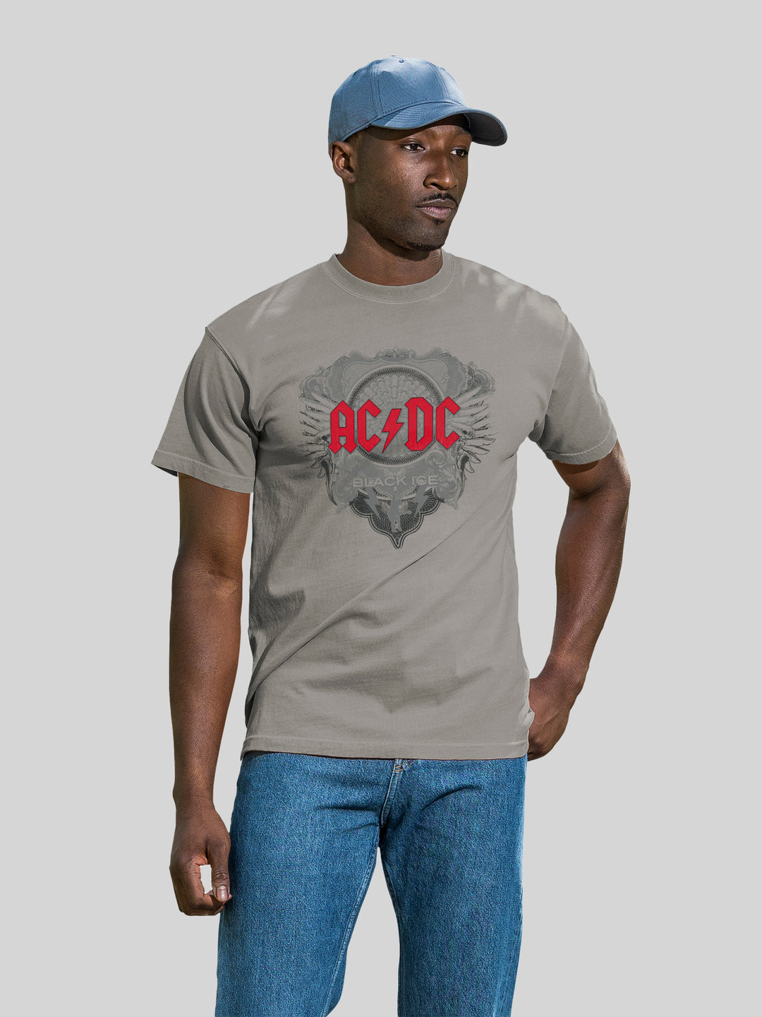 AC/DC Black Ice with Red with Coastal Color Tee