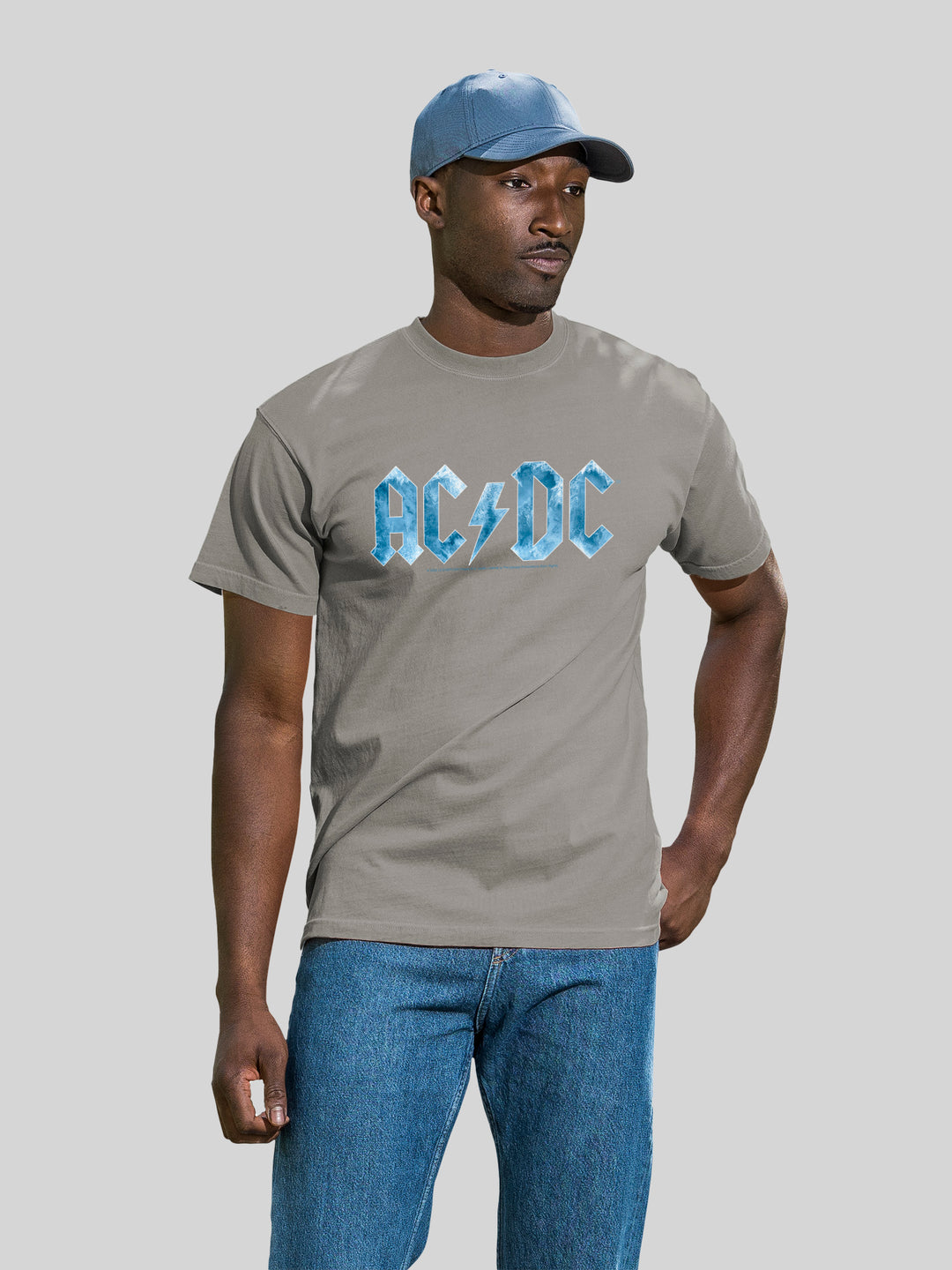 ACDC Blue Ice Logo with Coastal Color Tee