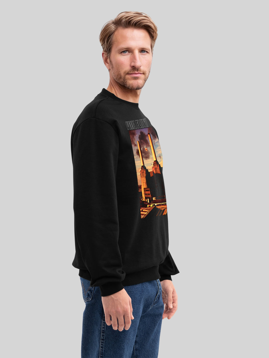 Pink Floyd Animal Cover Men's Organic Sweatshirt