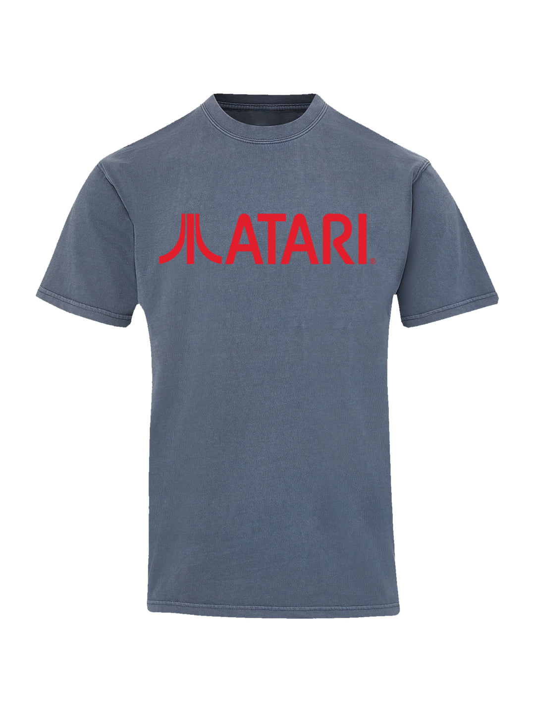 Atari Games Logo Red Retro Gaming Horizontal with Coastal Color Tee