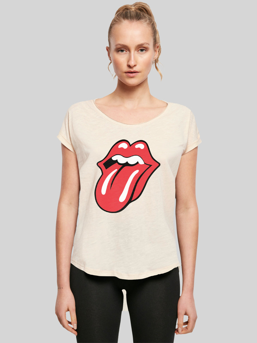 Rolling T-Shirt The – F4NT4STIC T Classic Long Tongue | Premium Damen | Shi Stones