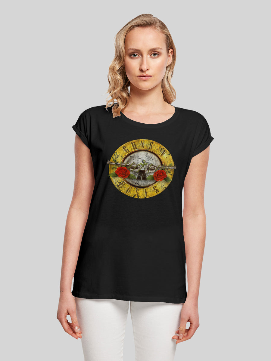Guns \'n\' Vintage | L Classic Logo – Short Premium | F4NT4STIC T-Shirt Sleeve Roses