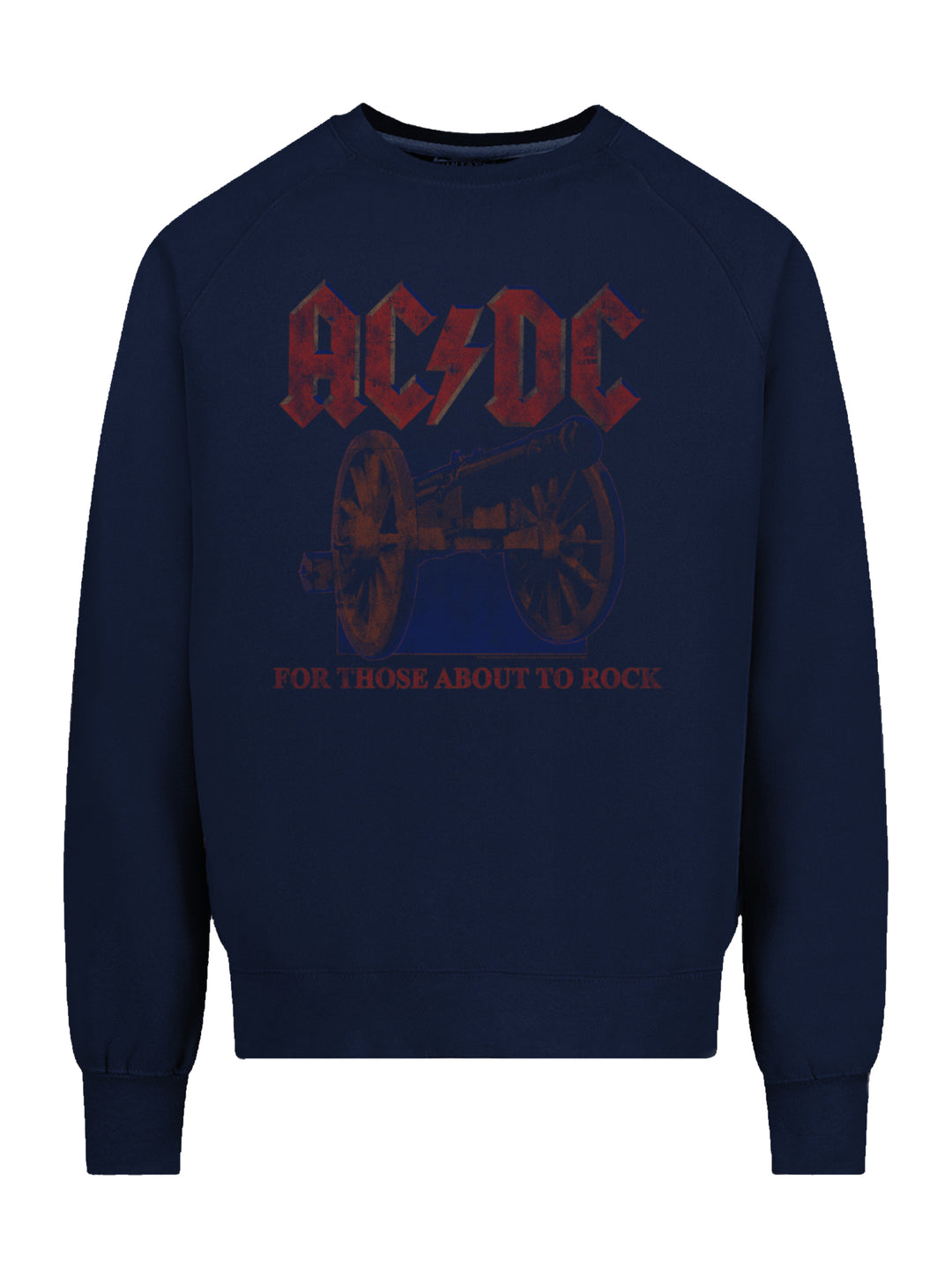AC/DC For Those About To Rock Canon with Vintage Fleece Raglan Crew