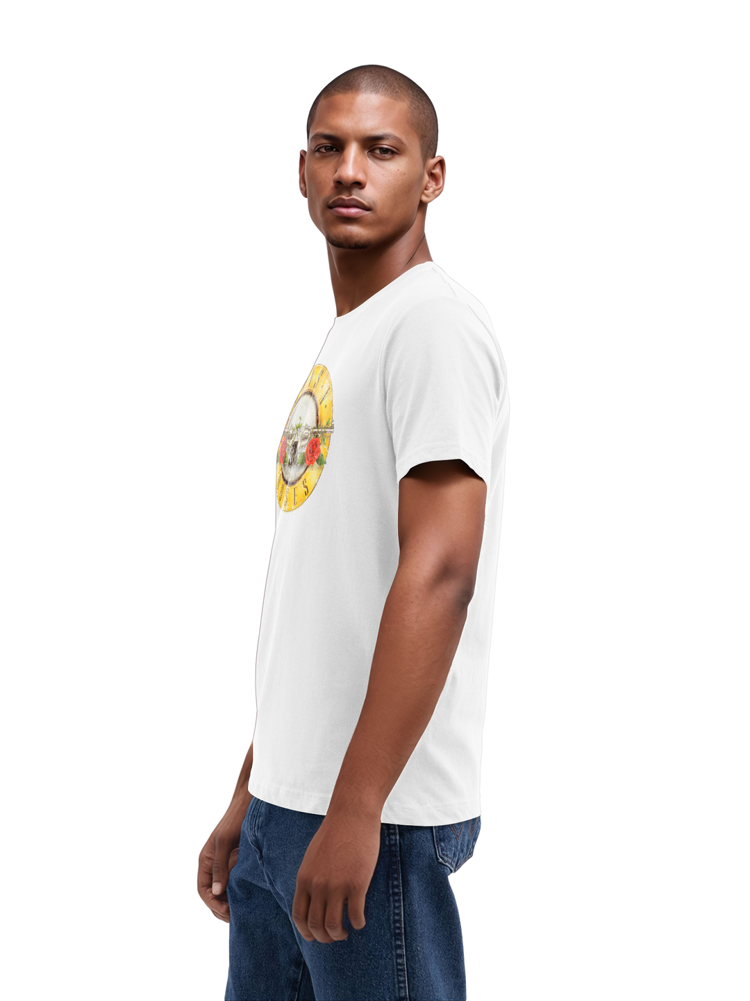 Guns n' Roses Vintage Bullet Logo Mens Regular Tee