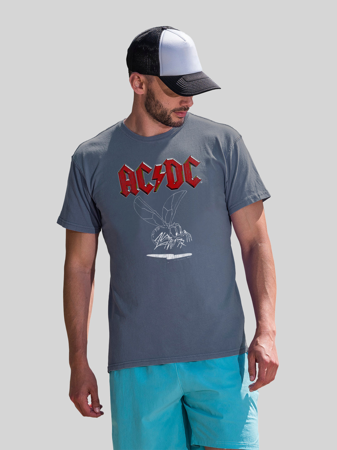 AC/DC Fly On The Wall 1985 with Coastal Color Tee