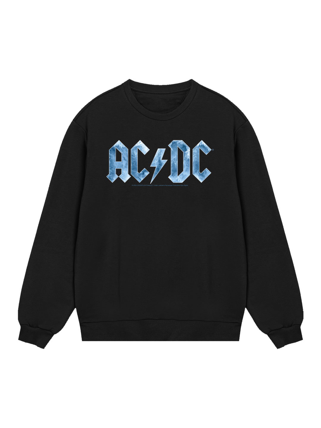 ACDC Blue Ice Logo with True Blanks | Mens Regular Sweater
