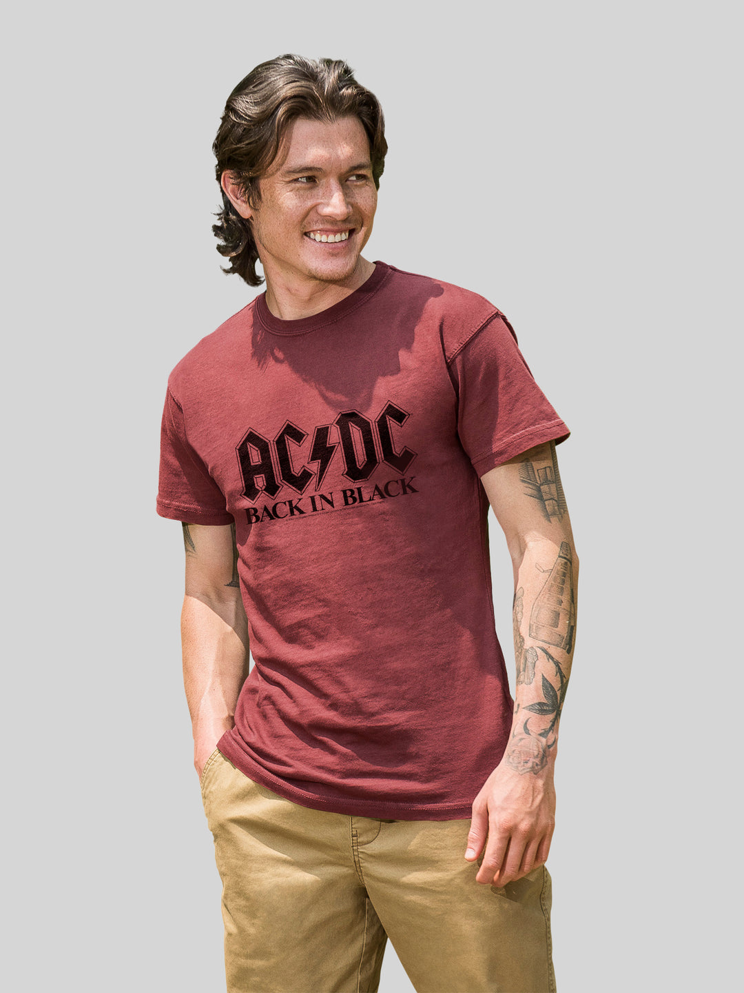 ACDC Back In Black Logo with Coastal Color Tee
