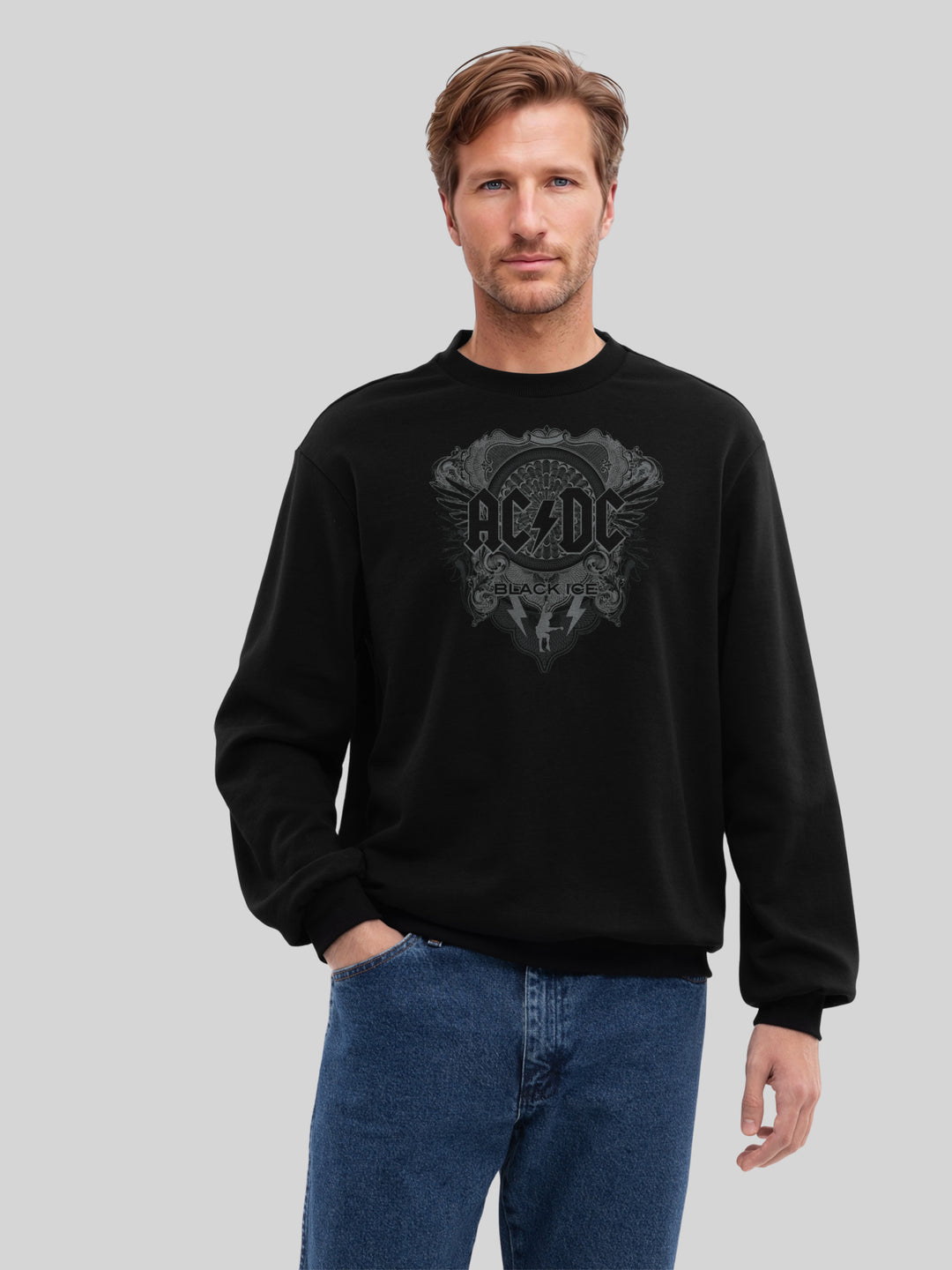 ACDC Black Ice with True Blanks | Mens Regular Sweater