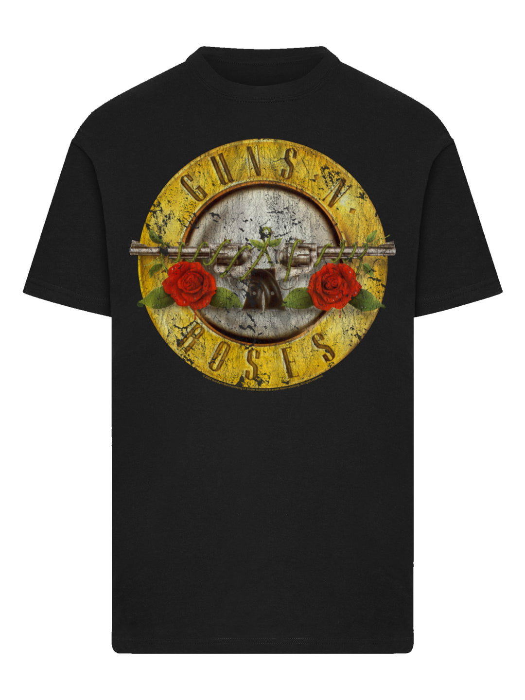 Guns 'n' Roses Vintage Bullet Logo with T-Shirt Round Neck