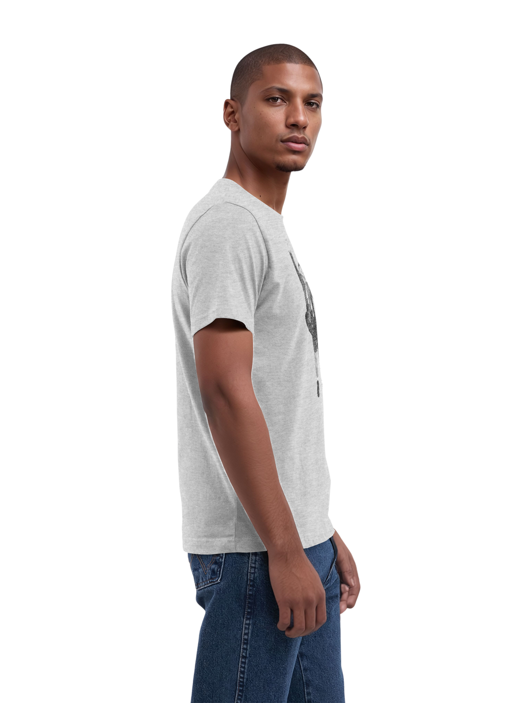 ACDC Angus Young Cut Out with True Blanks | Mens Regular Tee