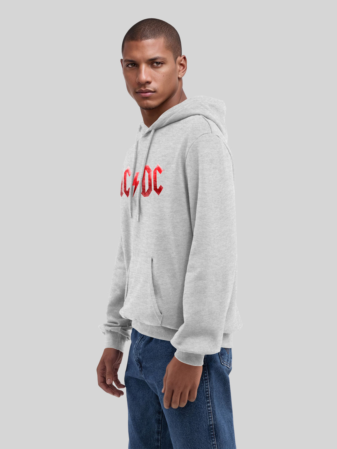 ACDC Red Ice Logo with True Blanks | Mens Regular Hoodie