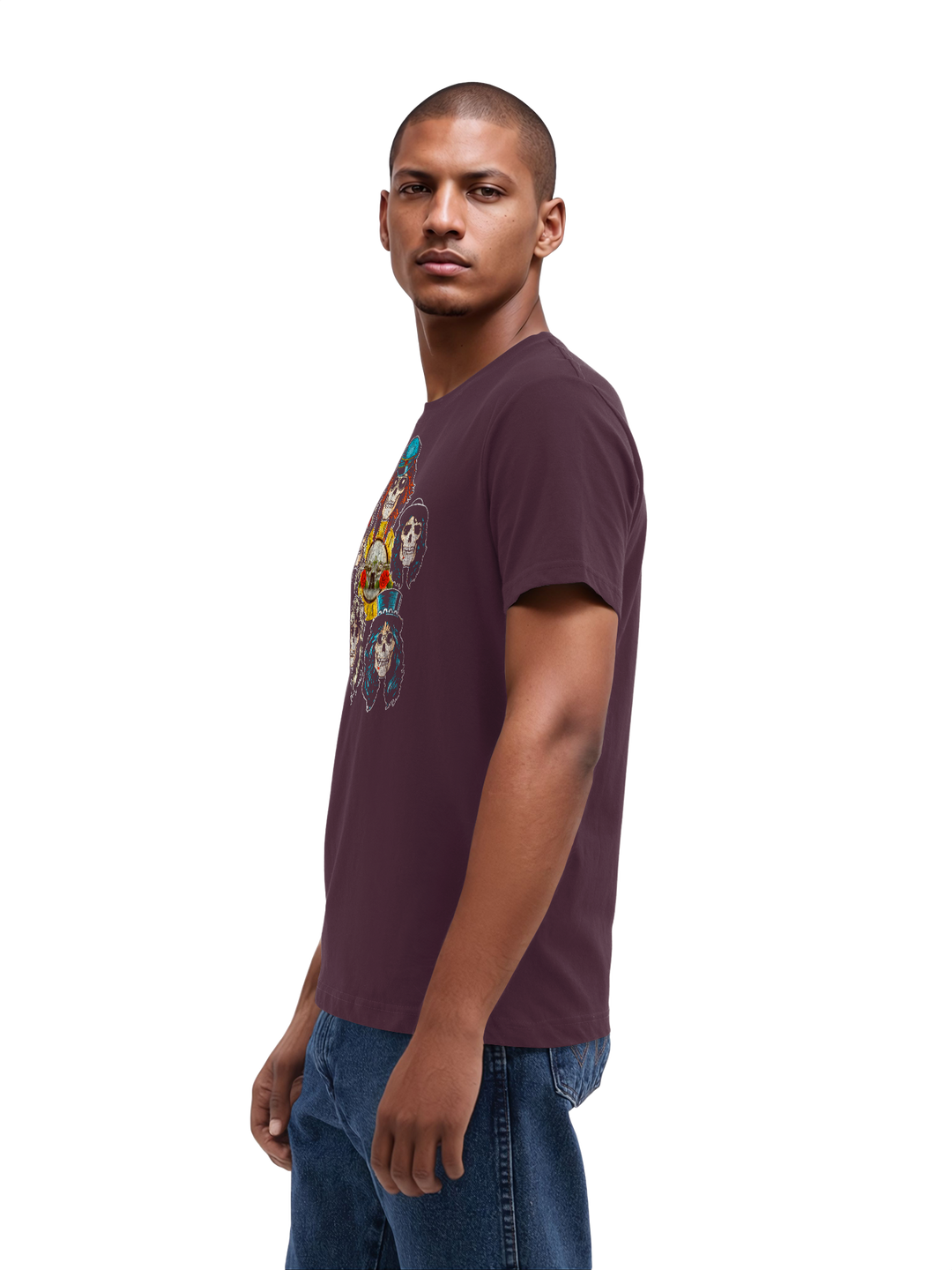 Guns N' Roses Vintage Heads with True Blanks | Mens Regular Tee