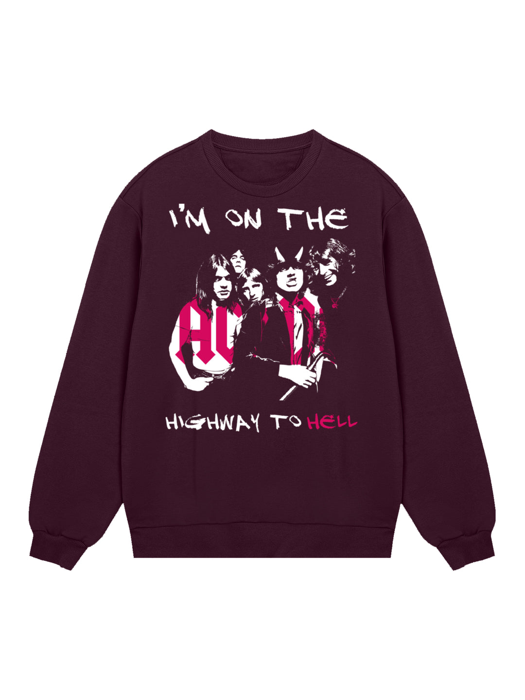 AC/DC I'm On The Highway To Hell Men's Organic Sweatshirt