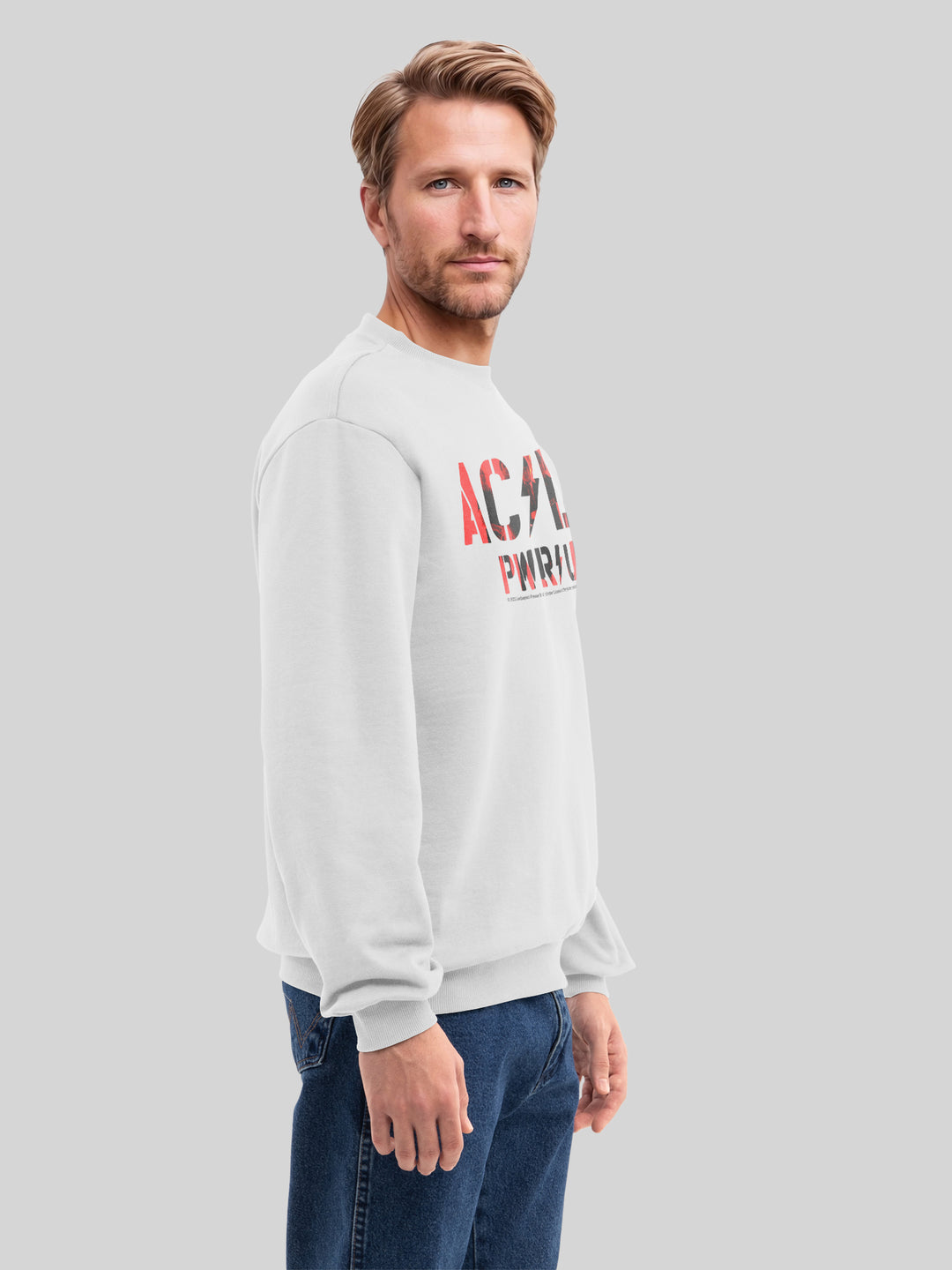 AC/DC PWRUP Photo Logo Organic Sweatshirt