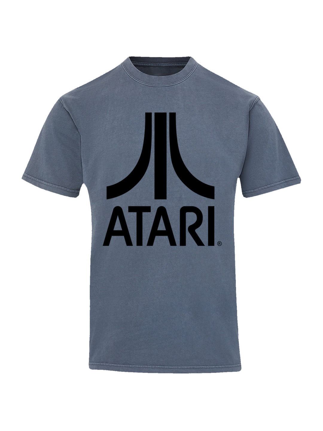 Atari Games Logo Black Retro Gaming with Coastal Color Tee