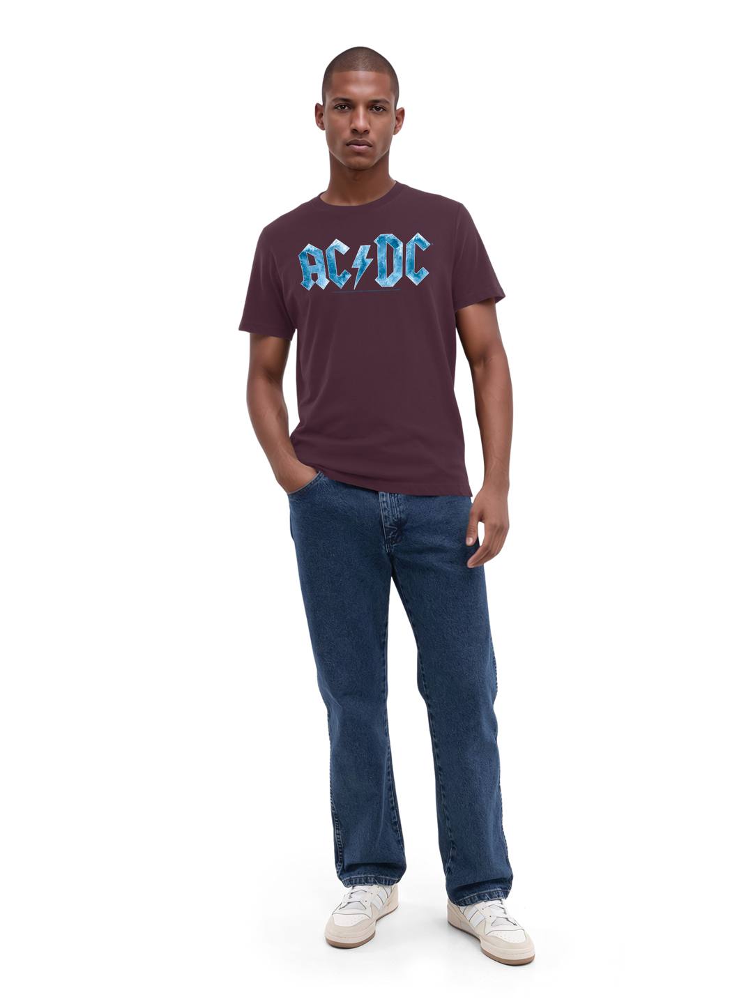 ACDC Blue Ice Logo with True Blanks | Mens Regular Tee