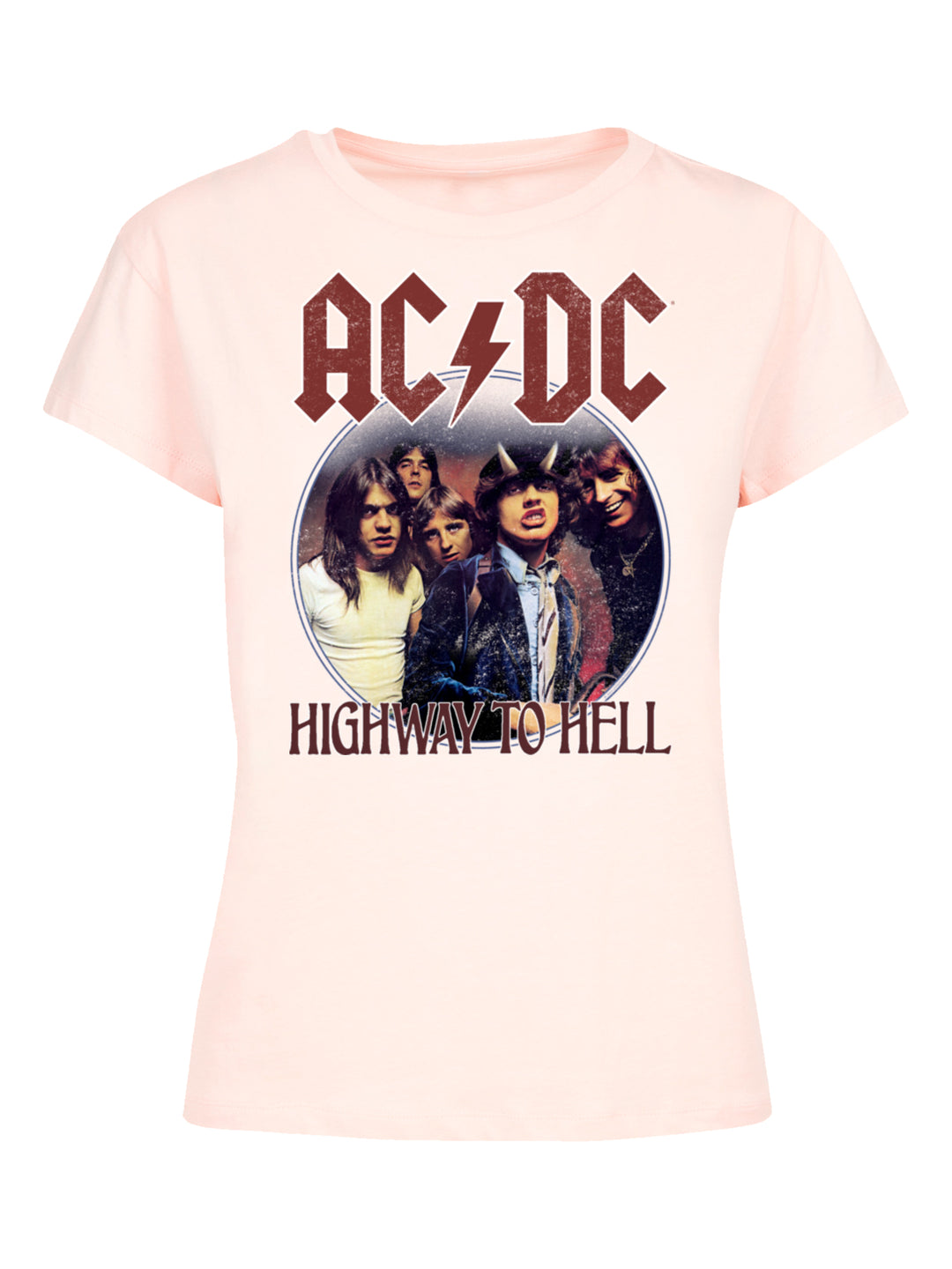 AC/DC Highway To Hell Circle Ladies Box T-Shirt