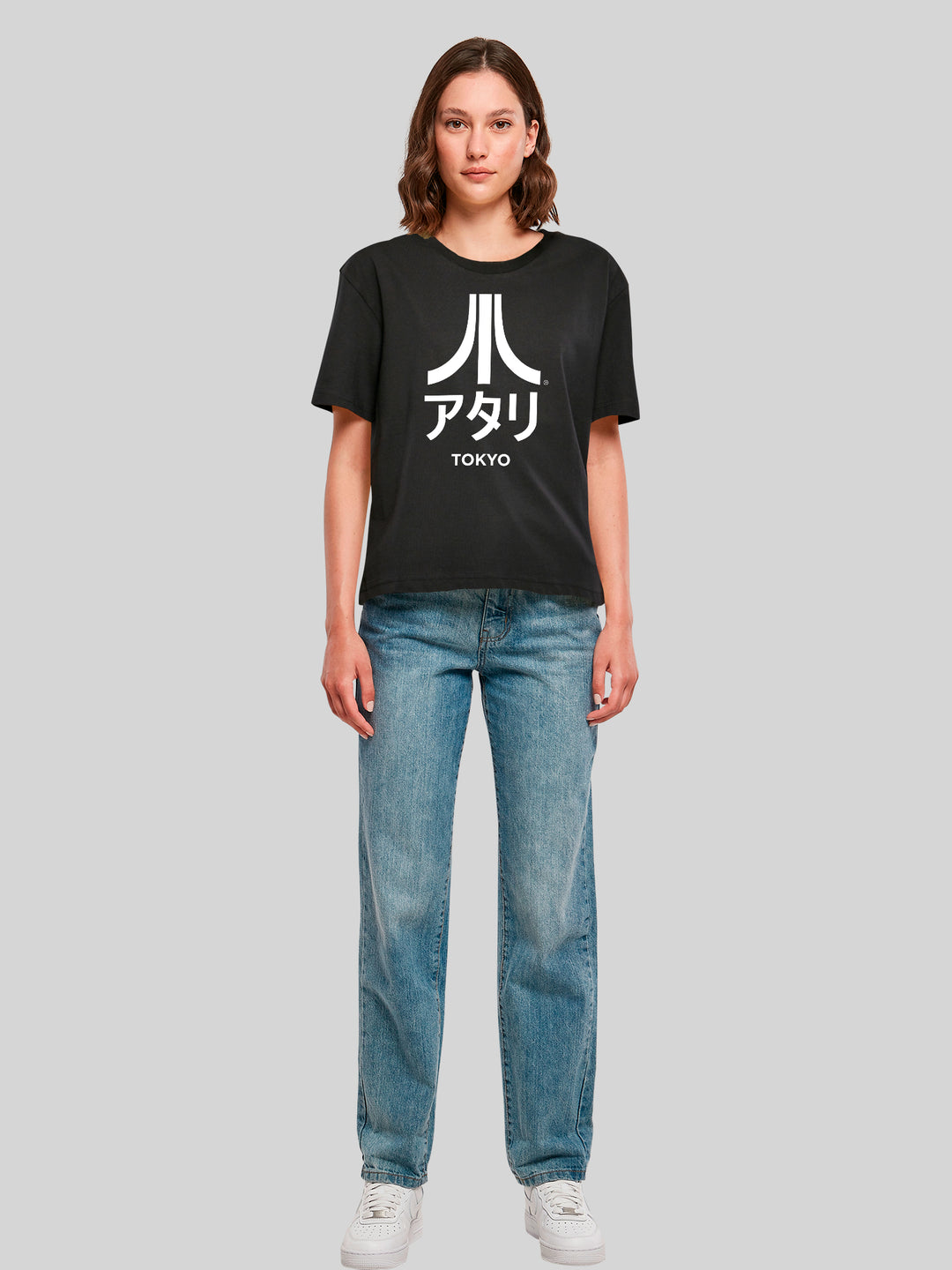 Atari Tokyo white Retro Arcade Games with Ladies Everyday Tee