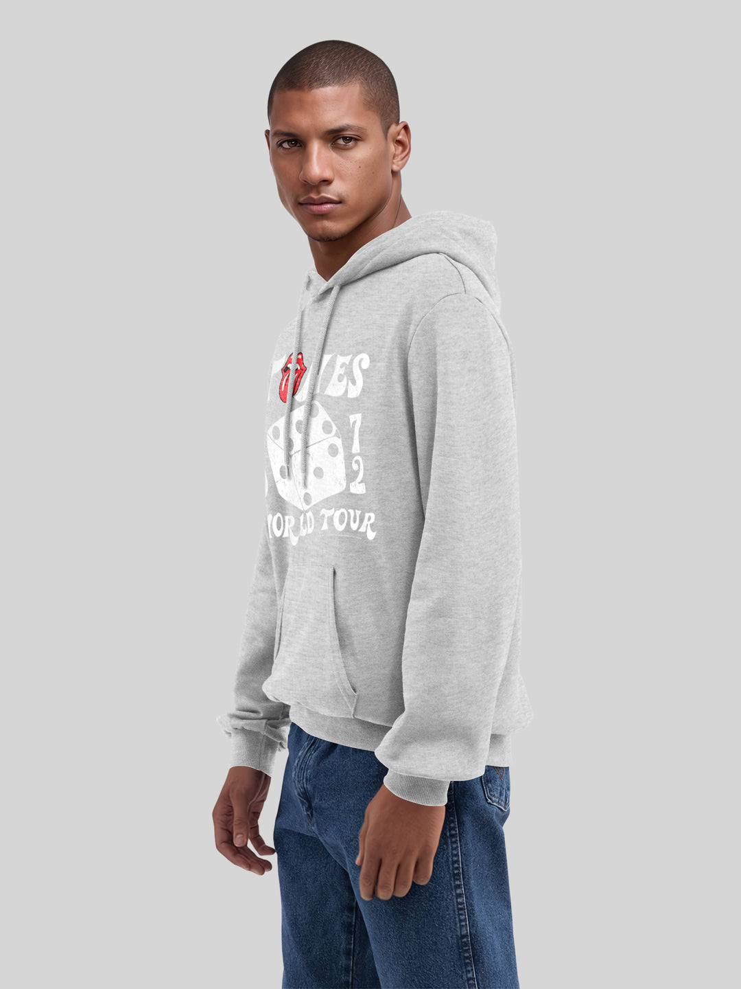 The Rolling Stones Dice Art Rock Music Band with True Blanks | Mens Regular Hoodie