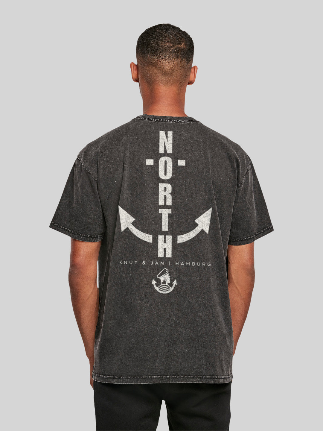 North Anchor with Acid Washed Heavy Oversize Tee