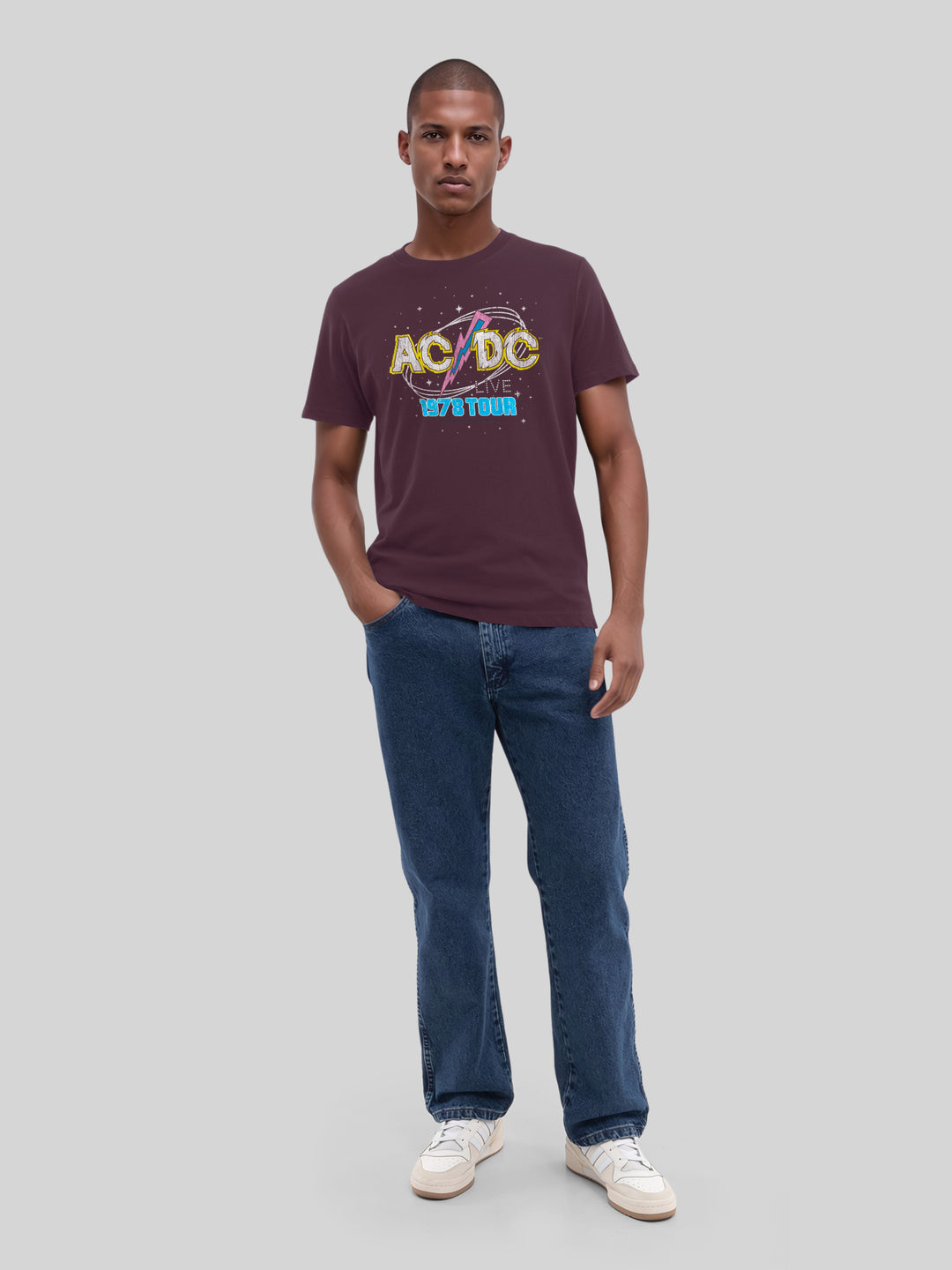 ACDC 1981 Live Tour with True Blanks | Mens Regular Tee