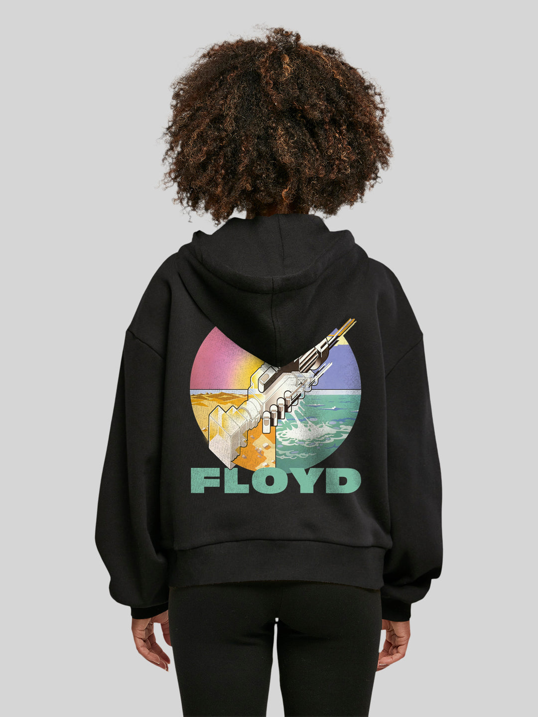 Pink Floyd Wish You Were Here with Ladies Organic Oversized Hoody