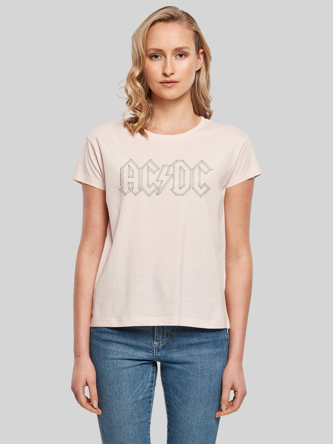 AC/DC Black Outline Logo Box T-Shirt