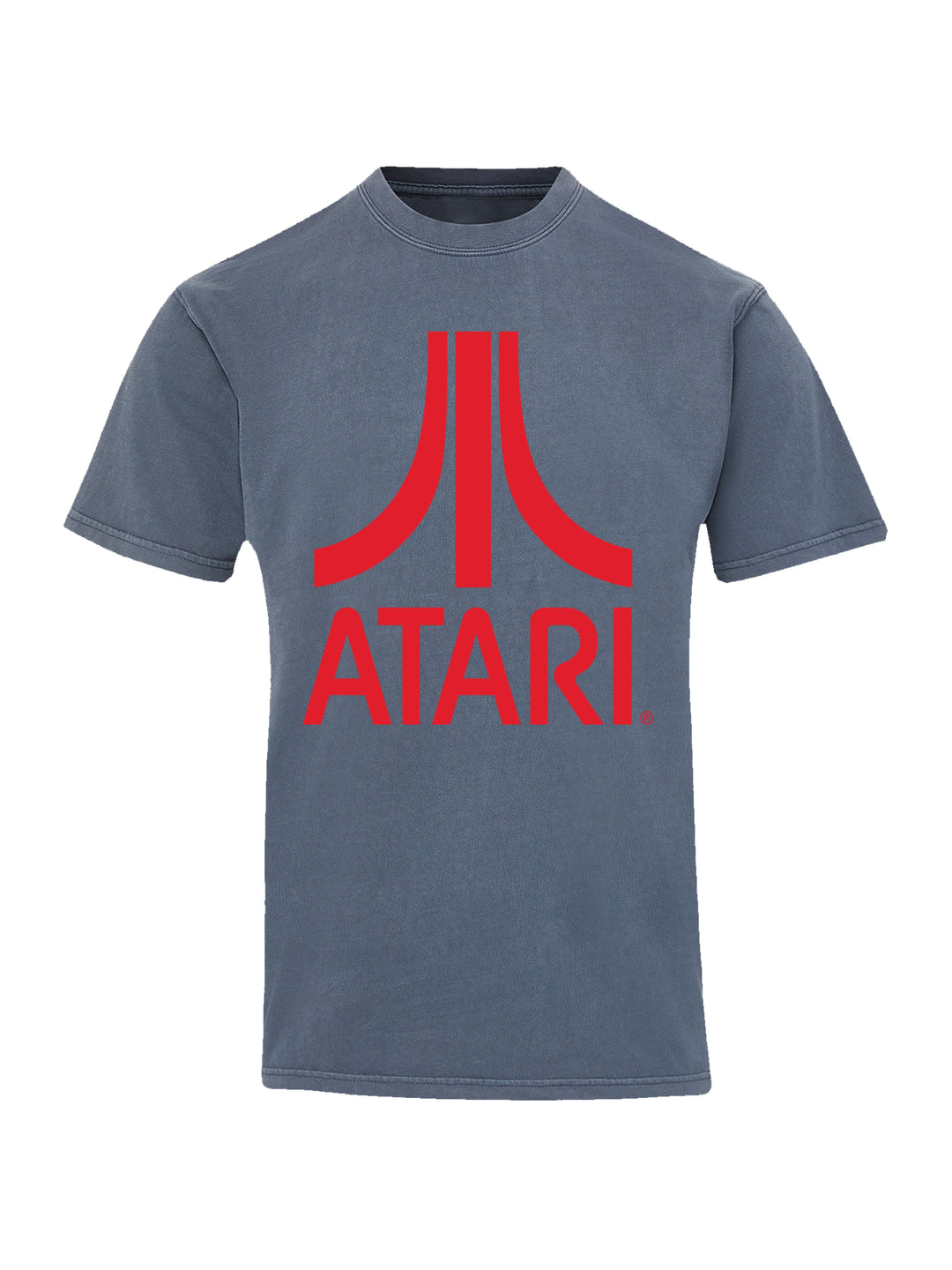 Atari Games Logo Red Retro Gaming with Coastal Color Tee