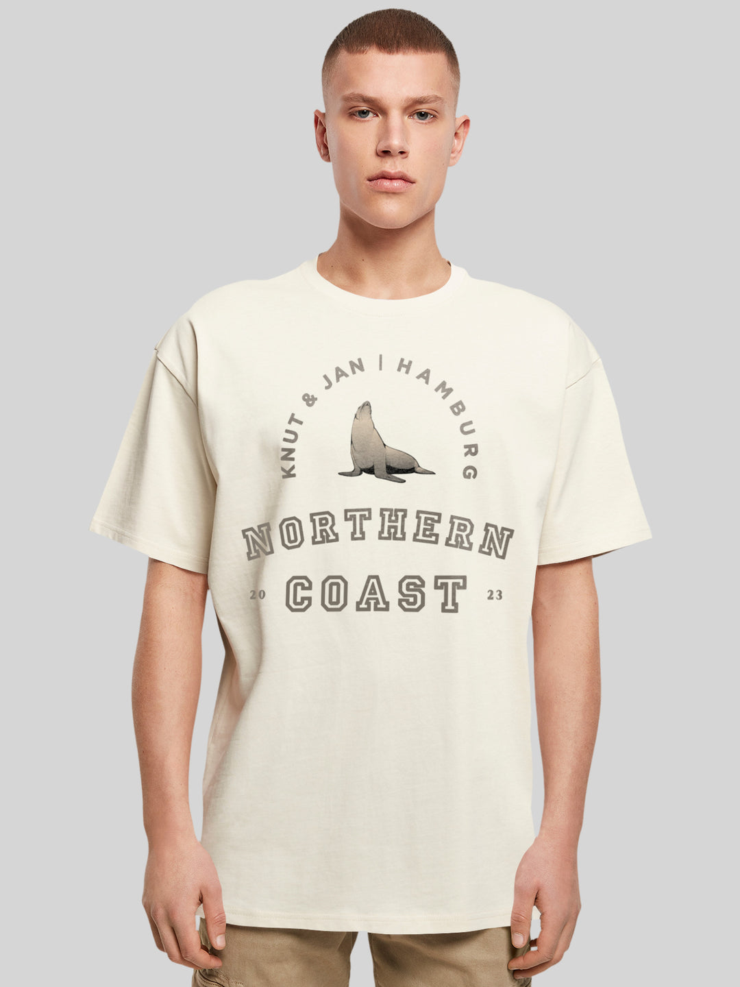 KNUT | Oversize T-Shirt Herren Robbe