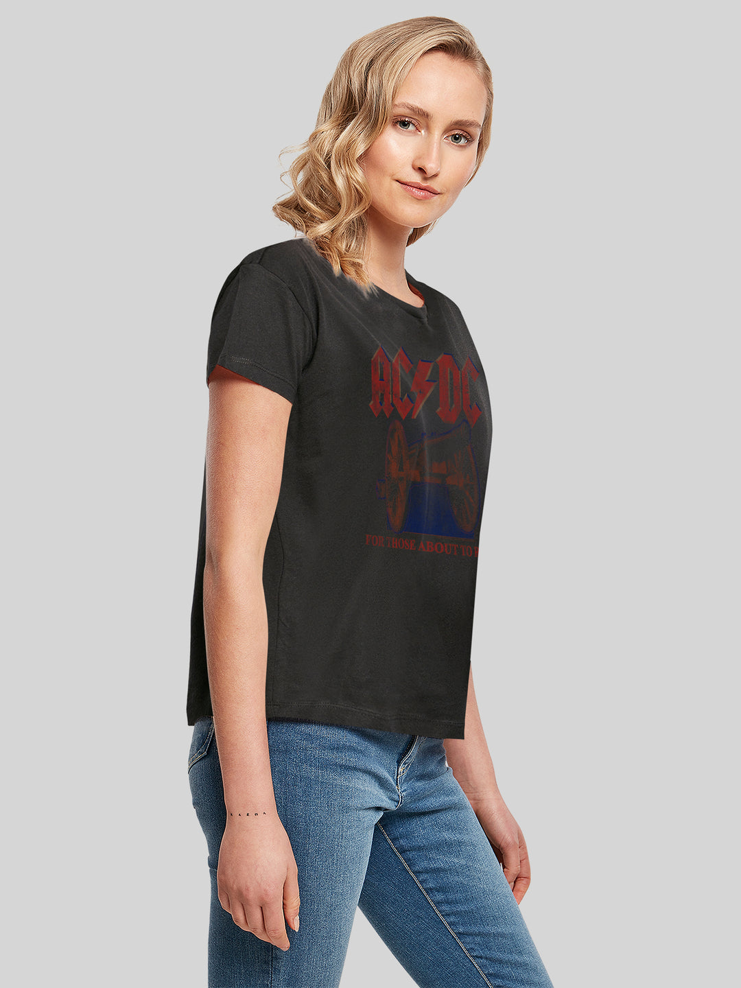 AC/DC For Those About To Rock Canon Ladies Box T-Shirt