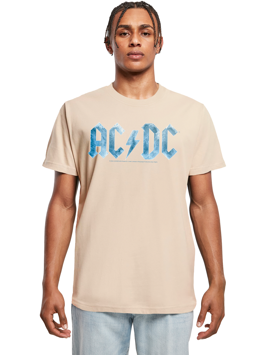 ACDC Blue Ice Logo T-Shirt Round Neck