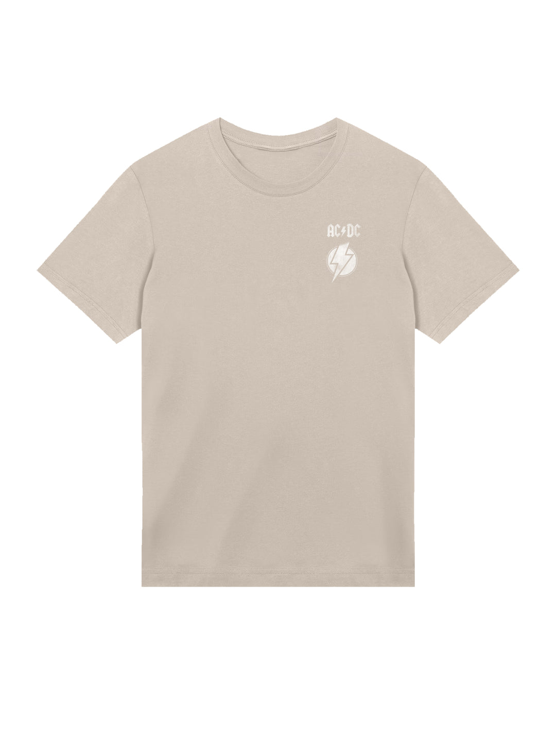 ACDC Lightning Bolt and ACDC neck print with True Blanks | Mens Regular Tee