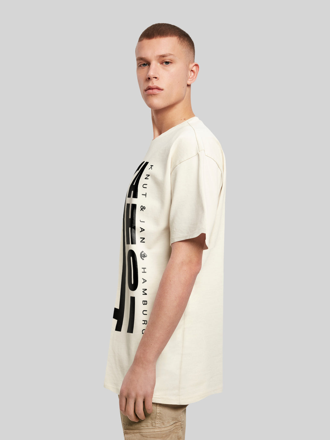 KNUT | Oversize T-Shirt Herren Ahoi Anker Crop