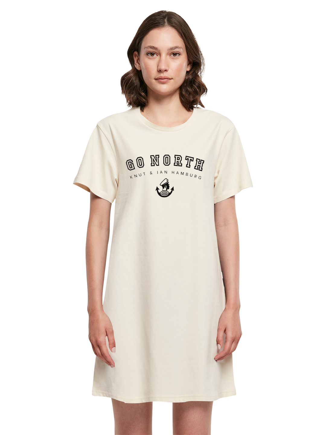 WIETE | Damen T-Shirt Kleid Go North