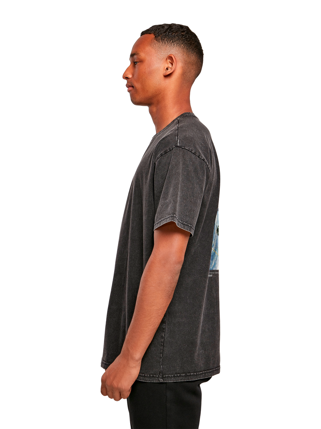 Atari Games Logo White Retro Gaming Horizontal and Atari Asteroids Box Cover with Acid Washed Heavy Oversize Tee