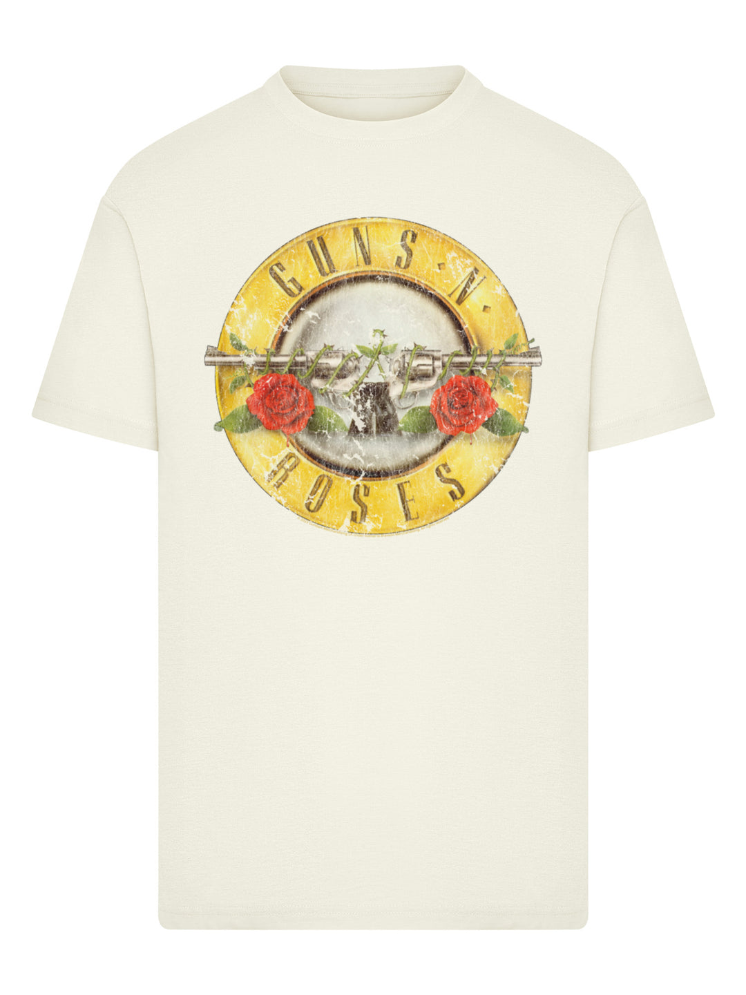 Guns 'n' Roses Vintage Bullet Logo T-Shirt Round Neck