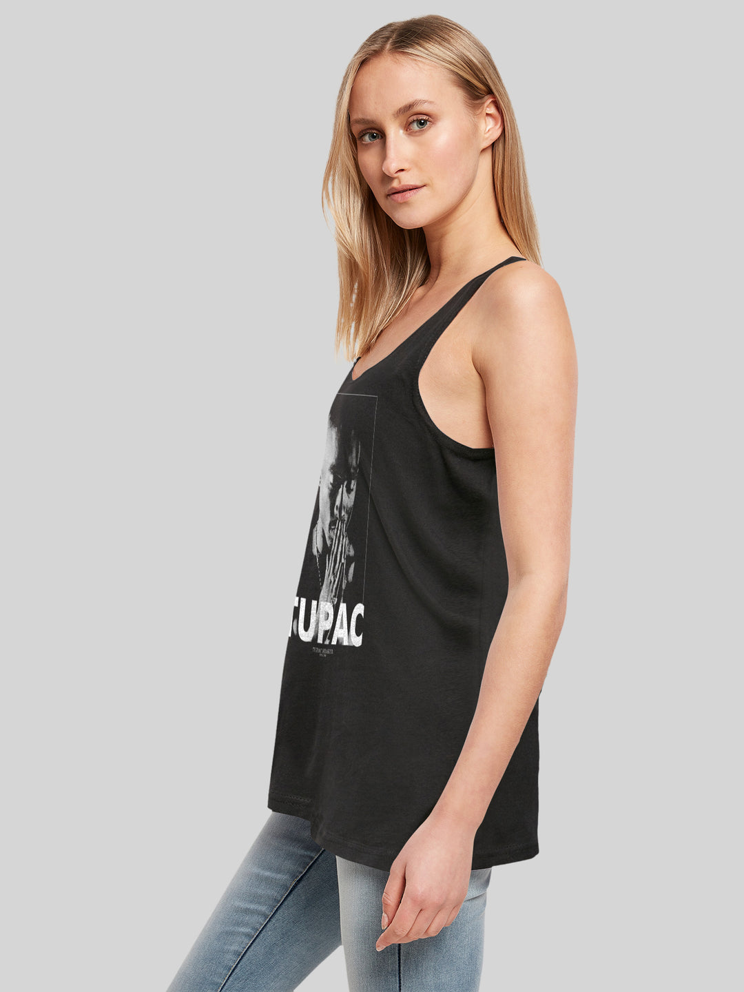 Tupac Shakur Praying with Ladies Tanktop