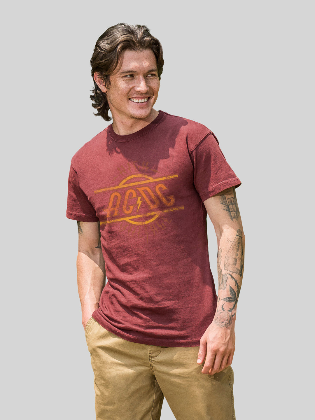 AC/DC High Voltage with Coastal Color Tee