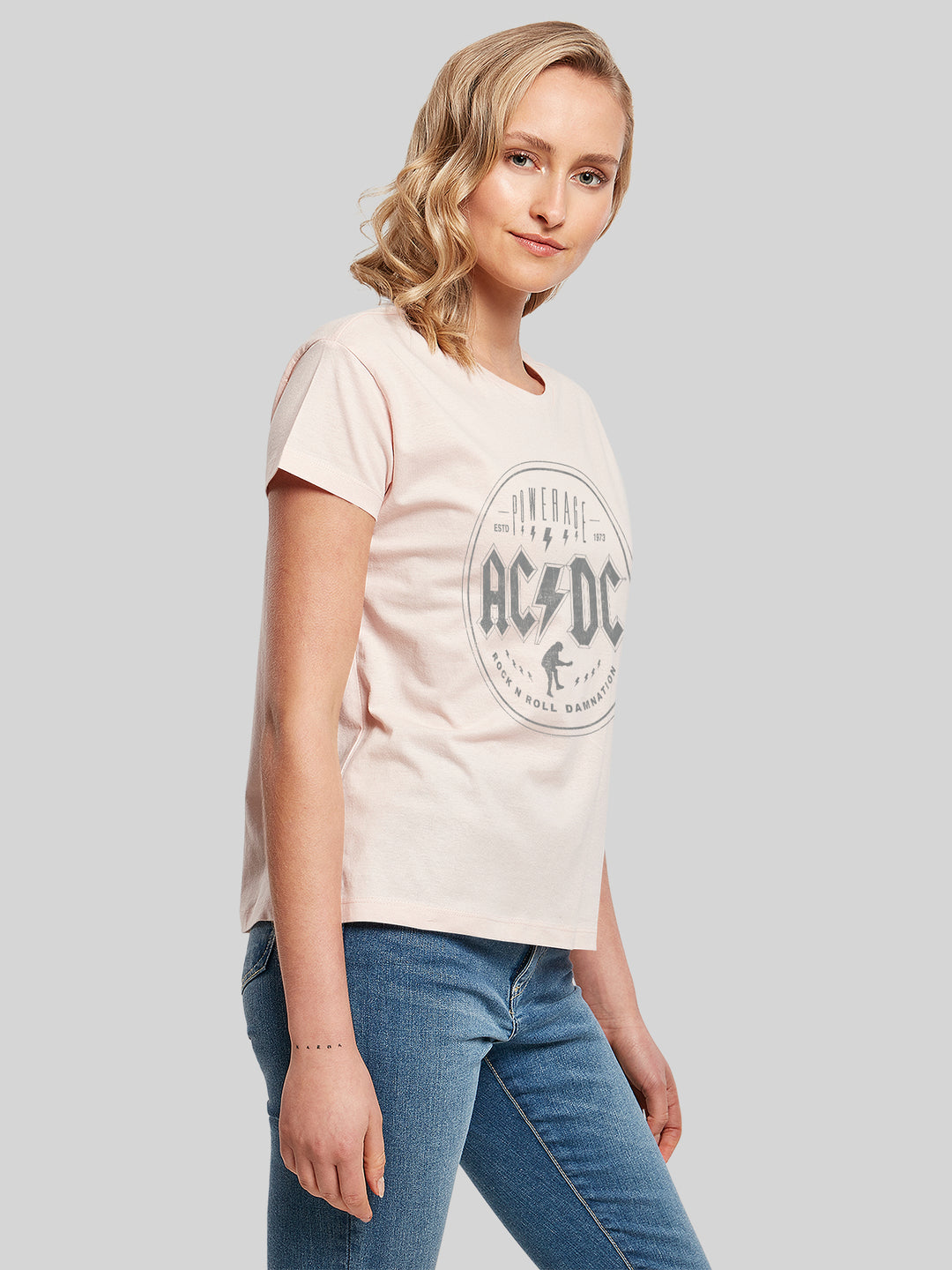 ACDC Rock N Roll Damnation with Ladies Box Tee