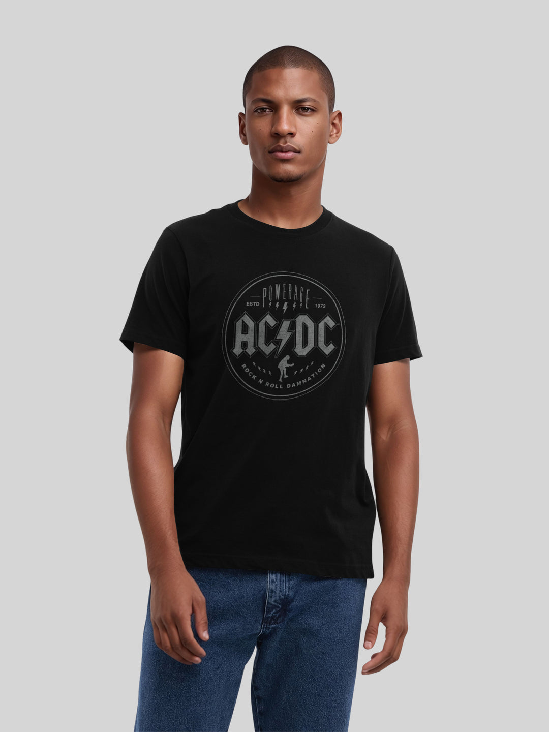 ACDC Rock N Roll Damnation with True Blanks | Mens Regular Tee