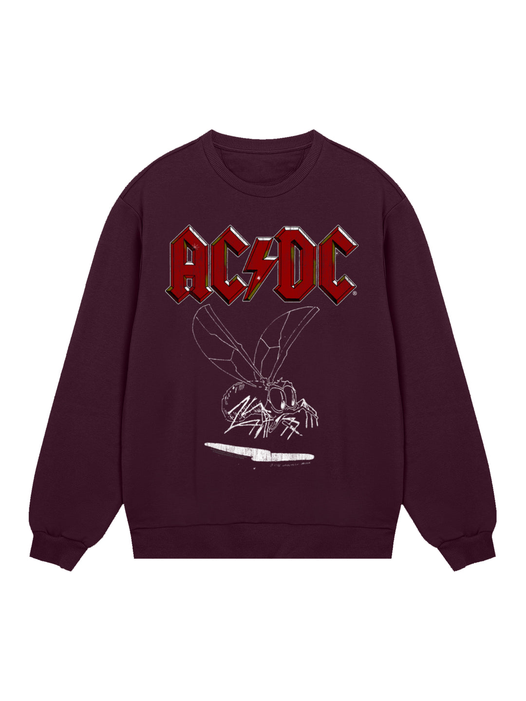 AC/DC Fly On The Wall 1985 Men's Organic Sweatshirt