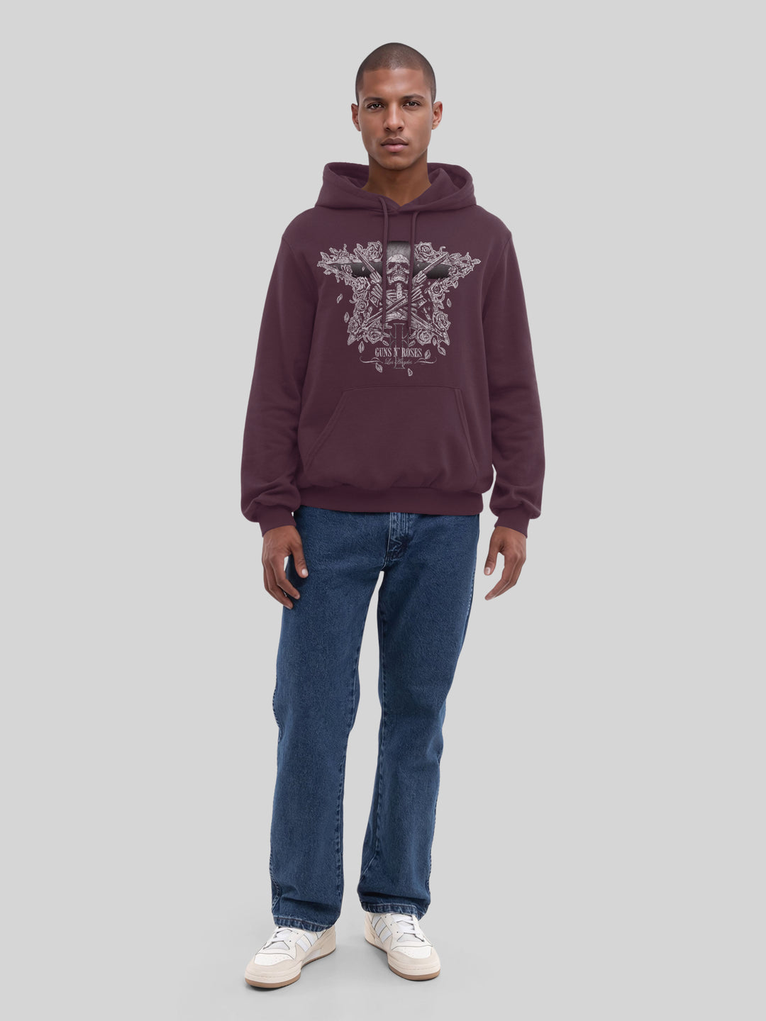 Guns N' Roses Skeleton Guns with True Blanks | Mens Regular Hoodie