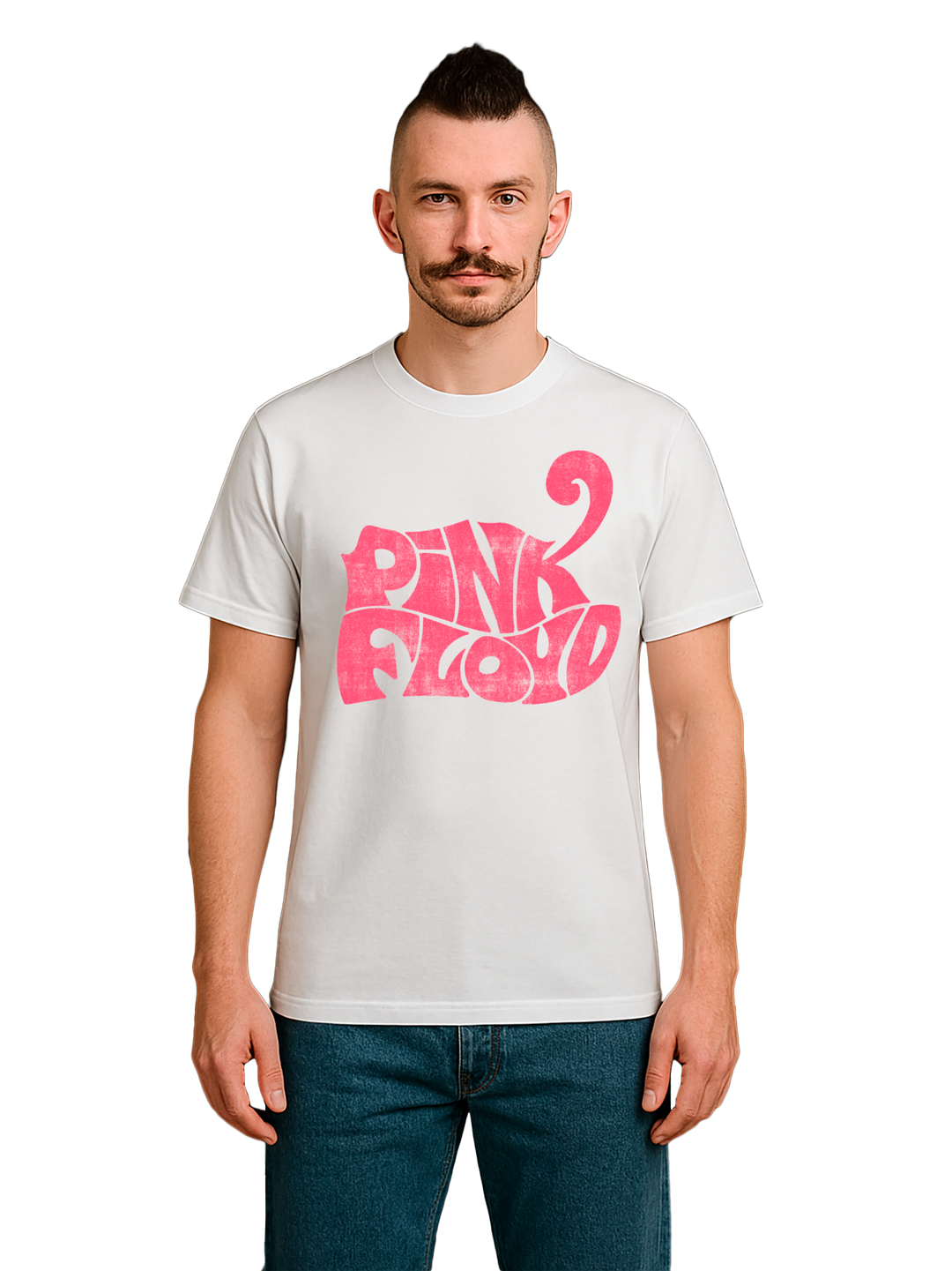 Pink Floyd Retro Logo Navy Men's Organic T-Shirt