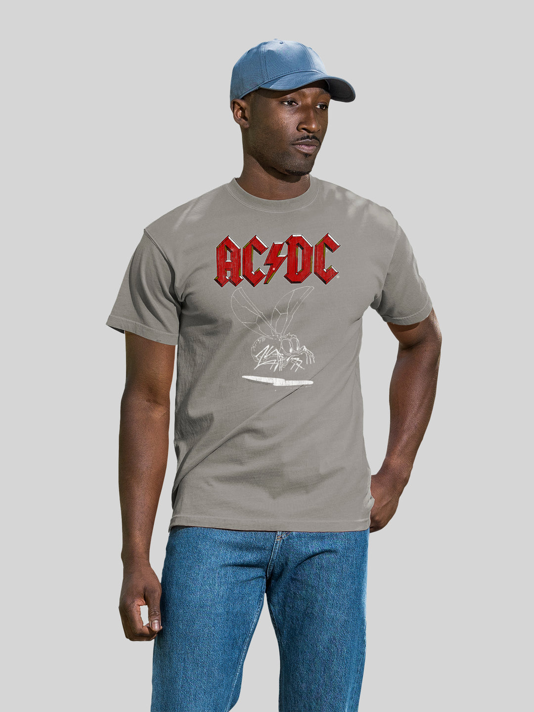 AC/DC Fly On The Wall 1985 with Coastal Color Tee