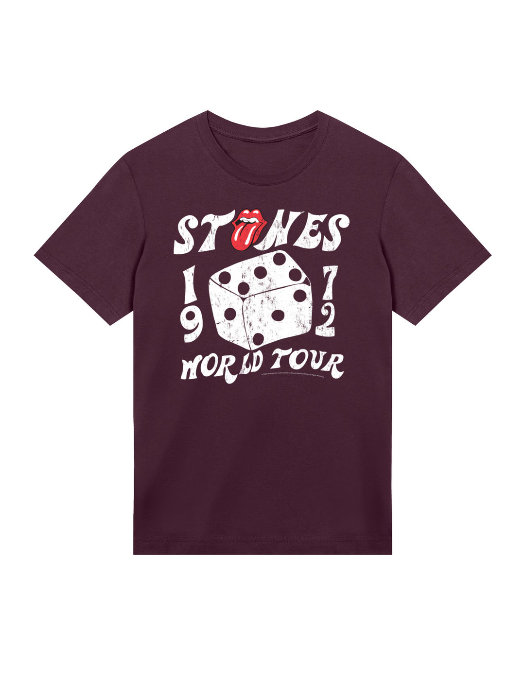The Rolling Stones Dice Art Rock Music Band with True Blanks | Mens Regular Tee