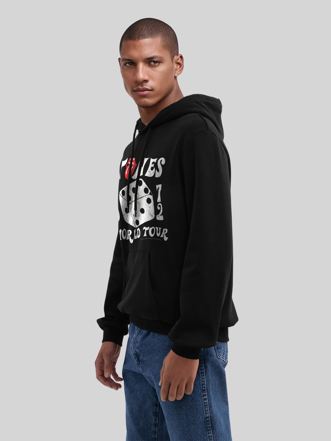 The Rolling Stones Dice Art Rock Music Band with True Blanks | Mens Regular Hoodie