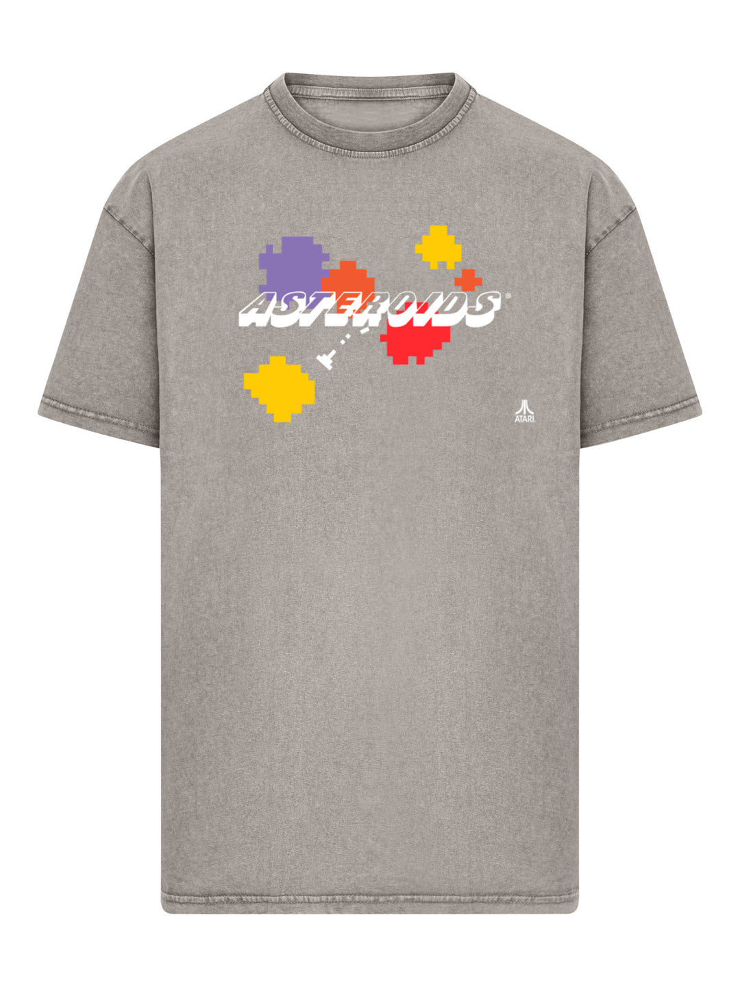 Atari Asteroids Retro Gameplay with Acid Washed Heavy Oversize Tee