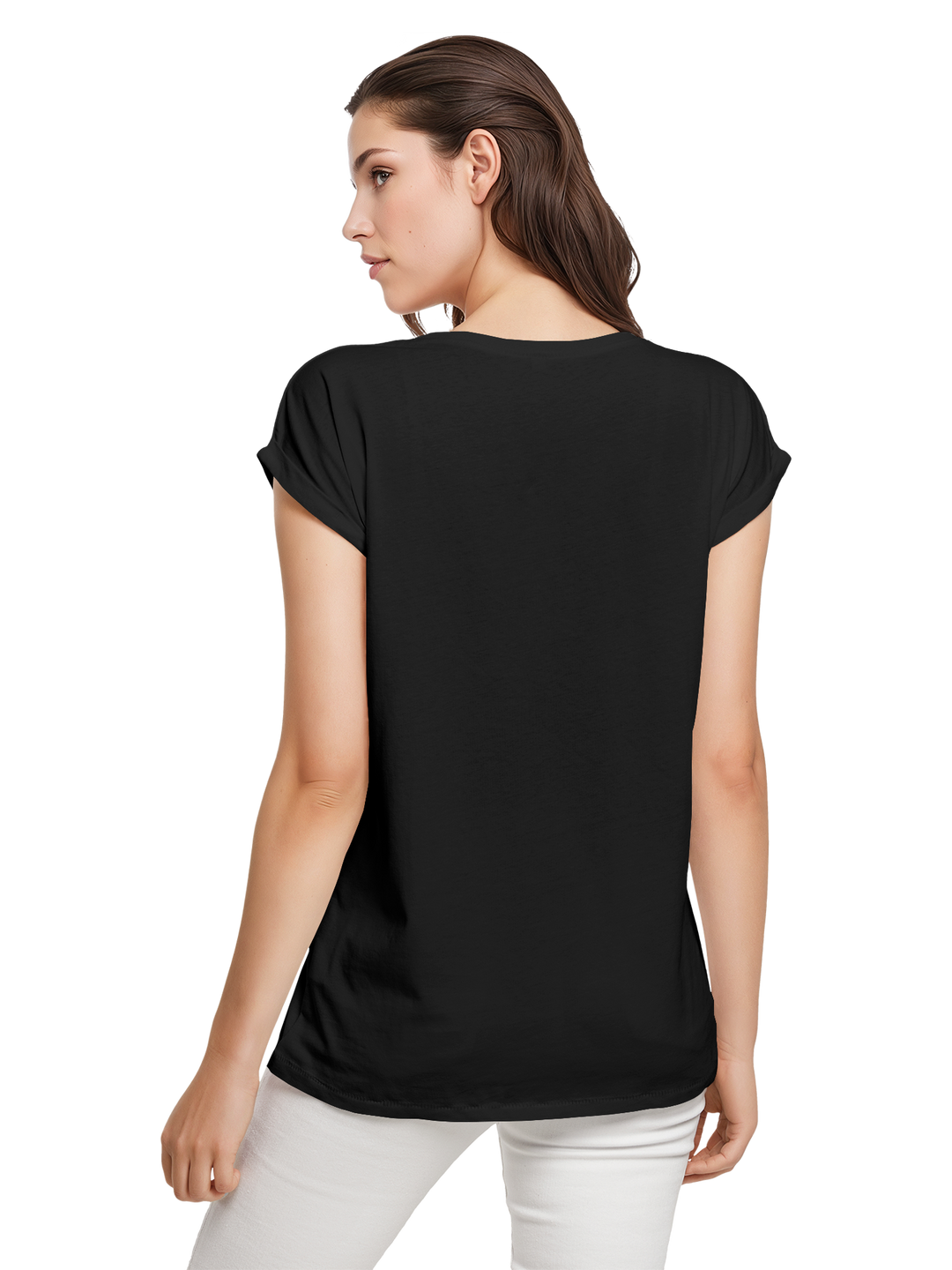 ACDC Blue Ice Logo Ladies Extended Shoulder Tee
